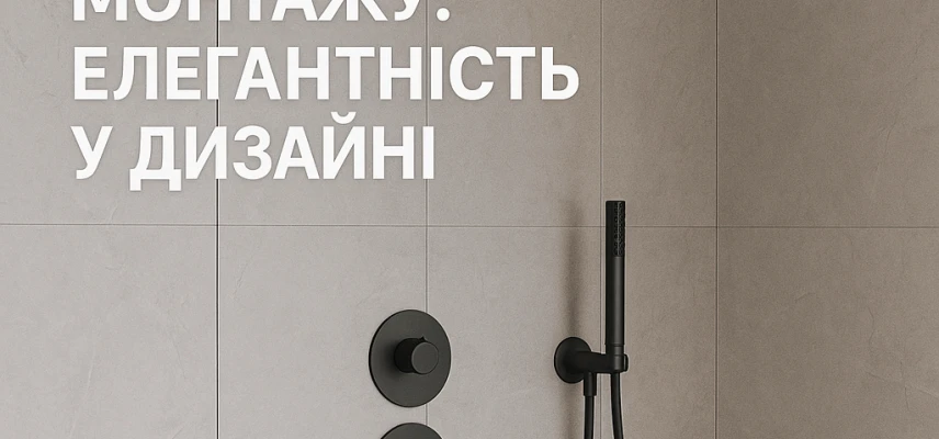 Душові системи внутрішнього монтажу: елегантність у дизайні