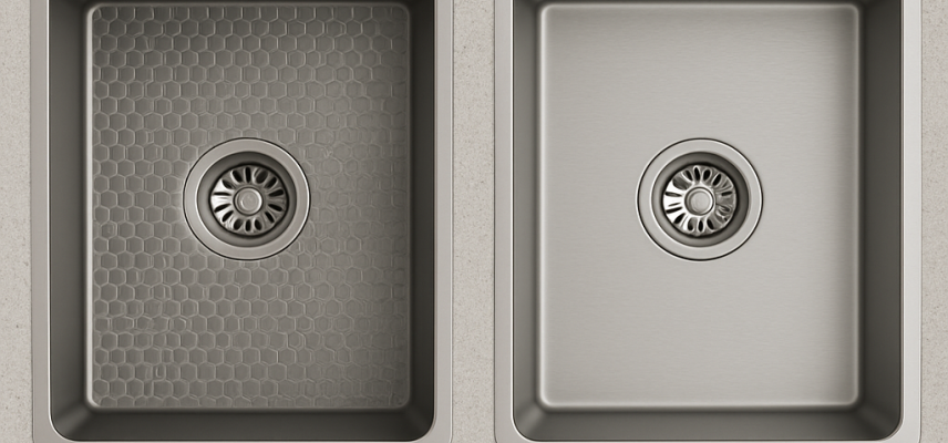 Переваги та недоліки мийок із сотовим покриттям і брашованим покриттям: що обрати для кухні