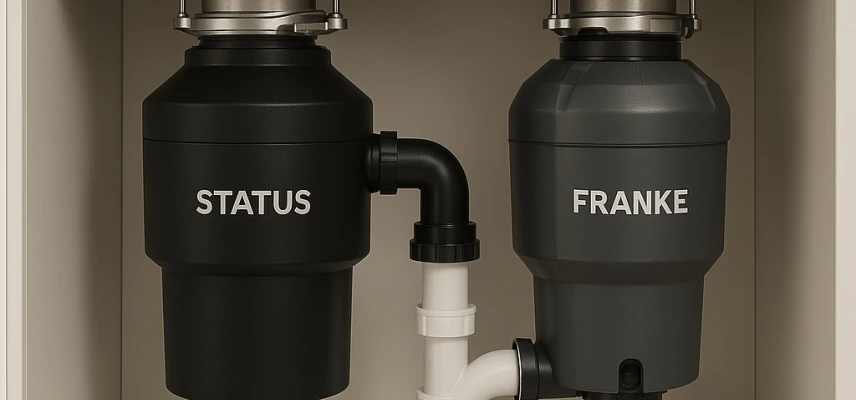 Порівняння подрібнювачів харчових відходів Status та Franke: який диспоузер вибрати для вашої кухні