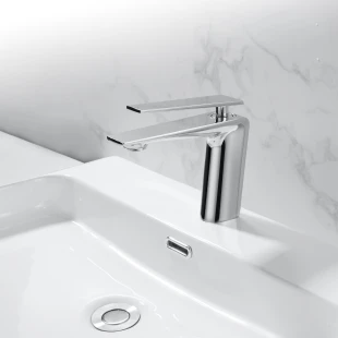 Хромированный кран на раковину Nett ZH-33 фото