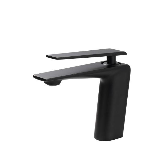 Чорний кран для умивальника Nett ZB-33 фото