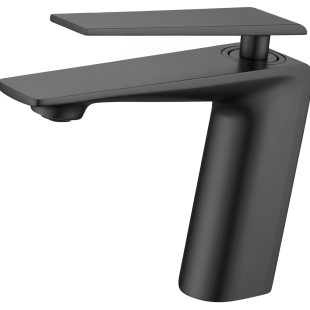 Кран з PVD покриттям графіт на раковину Nett ZGr-33 фото