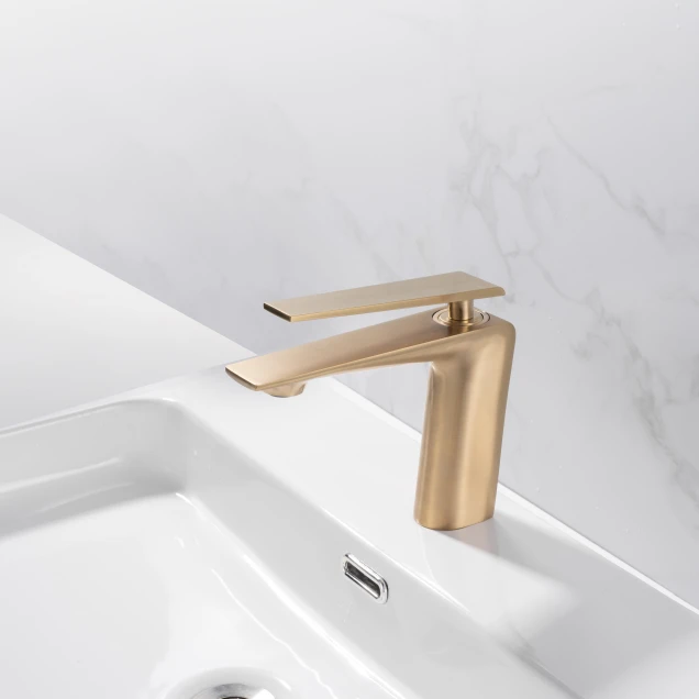 Золотой кран в ванную комнату Nett ZG-33 фото