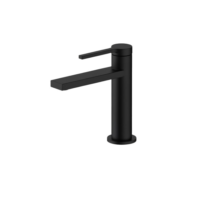 Чорний змішувач для умивальника Nett VB-22 фото