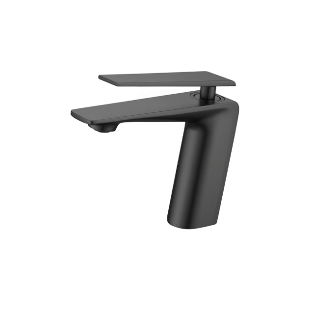 Кран з PVD покриттям графіт на раковину Nett ZGr-33 фото
