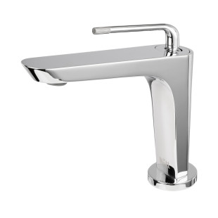 Хромированный смеситель на раковину Nett DH-21 фото