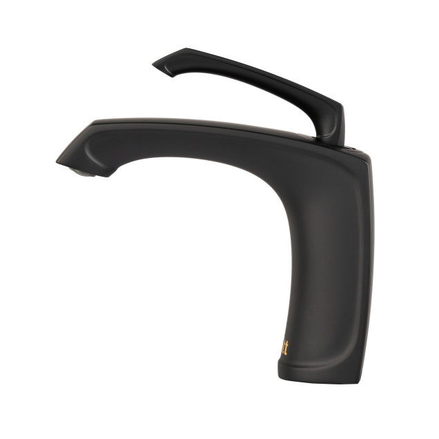 Чорний латунний змішувач на раковину Nett PB-33 фото