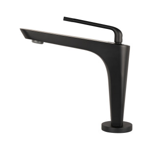 Черный смеситель на раковину из латуни Nett DB-21 фото