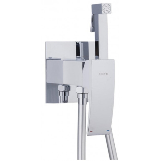 Вбудований гігієнічний душ GAPPO G7207-8, білий/хром фото