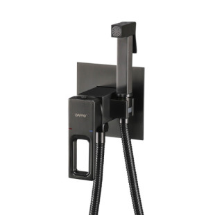 Вбудований гігієнічний душ GAPPO G7217-9, збройова сталь фото