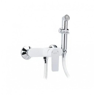 Змішувач для душу з гігієнічною лійкою GAPPO G2048-8, білий/хром фото