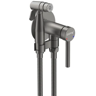 Гігієнічний душ з вбудованим монтажем GAPPO G7206-9, латунь, збройова сталь фото