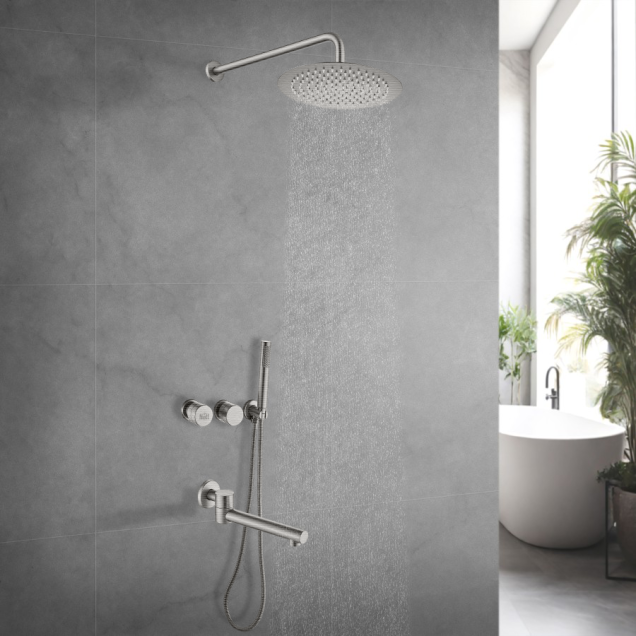 Душова система прихованого монтажу з повортним виливом Nett TSS-99 фото