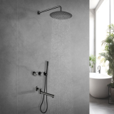 Душевая система внутреннего монтажа с изливом графитовая Nett TSGr-99