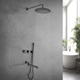 Душова система внутрішнього монтажу з виливом графітова Nett TSGr-99