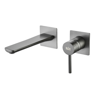 Змішувач графіт для раковини прихованого монтажу Nett QGr-99 фото