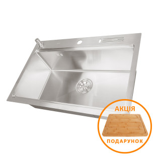 Накладна мийка для кухні з нержавійки кухонна станція Nett NS-7048 фото