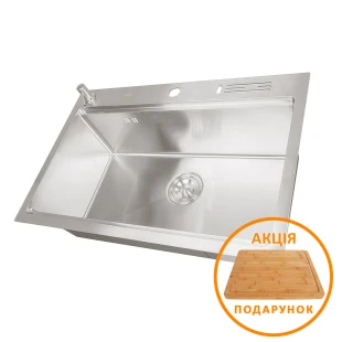 Накладна мийка для кухні з нержавійки кухонна станція Nett NS-7048 фото