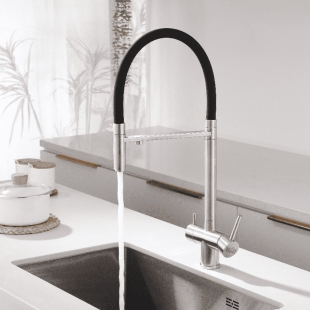 Змішувач з підключенням до фільтрованої води нержавіючий Nett GFS-56 фото