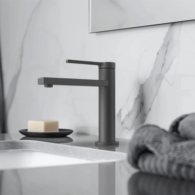 Змішувач графітовий на раковину Nett VGr-22 фото