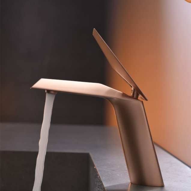 Кран в кольорі рожеве золото у ванну кімнату Nett DG-66 фото