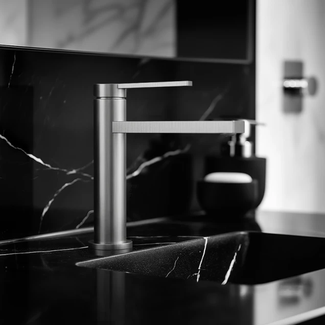 Смеситель из нержавеющей стали для раковины Nett VS-22 фото