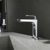 Хромований змішувач на раковину Nett DH-21