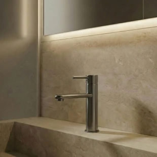 Графітовий кран з нержавіючої сталі на раковину Nett VGr-99 фото