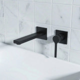 Чорний змішувач для умивальника прихованого монтажу Nett QB-22