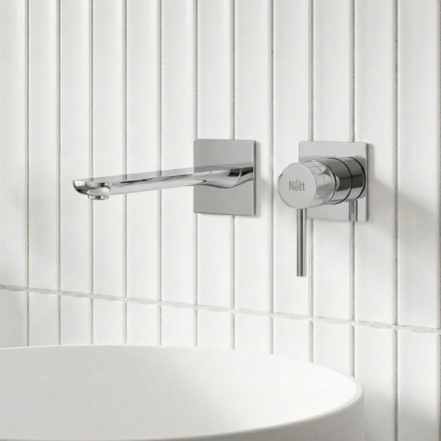 Змішувач вбудований для раковини з нержавіючої сталі Nett QH-99 фото