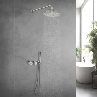 Душова система прихованого монтажу нікель Nett TSS-77 фото