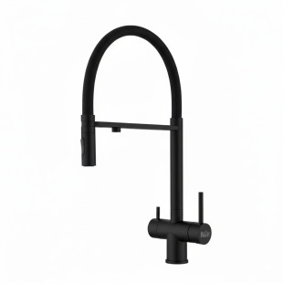 Черный смеситель с подключением к фильтрованной воде нержавеющий Nett GFB-56 фото